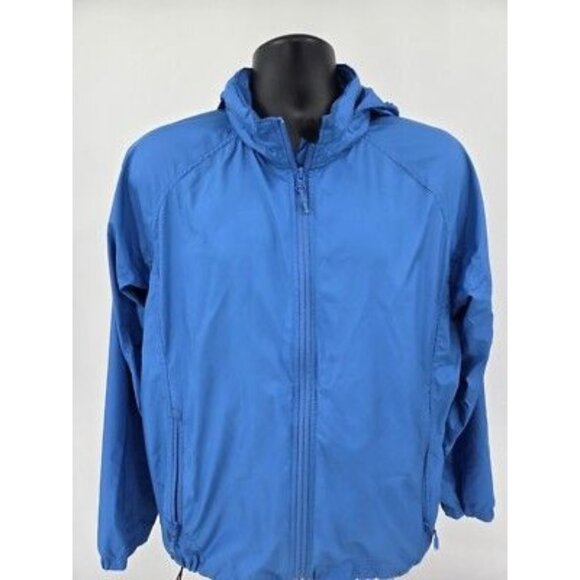 L.L. Bean Mens Blue Nylon Windbreaker Jacket XL Waterproof Lightweight Outdoor - Picture 1 of 9